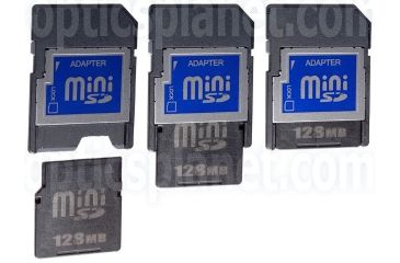 Image of Silicon Power 128MB MiniSD Memory Card with Adaptor (sample)