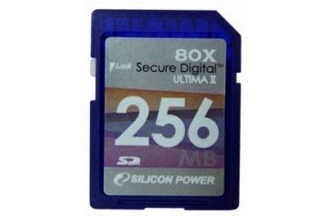 Image of Silicon Power Ultima 80x 256 MB Secure Digital Card SP256MBSDC080V10