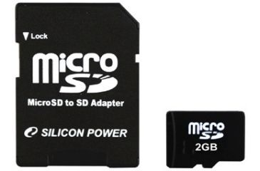 Image of Silicon Power microSD Memory Card - 1GB