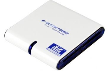 Image of Silicon Power Multi Slot Memory Card Readers CF Type I/II/SD/MMC 17-in-1 USB 2.0 SP17RV1W