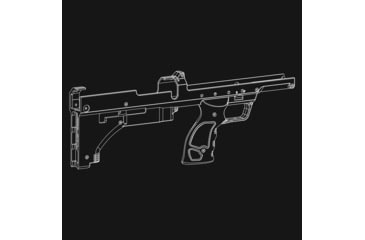 Image of Silverback Airsoft SRS A2 Spare Nylon Stock, Flat Dark Earth, SBA-STK-09FDE