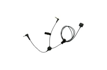 Image of Silynx 3.5mm Right-Angle 4 Poles Cable Adapter for Clarus Pro System, Midland FRS Radio, Black, CA0239-00