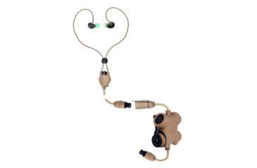 Image of Silynx Clarus Systems Headset Kit - Clarus Control Box, In-Ear Headset with in-ear mic, Motorola APX Cable Adaptor, Tan CLAR-T-N-002