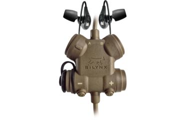 Image of Silynx CLARUS XPR Smart Tactical Headset Kit with Lynx Dual In-Ear Headset, Tan, SCXPRQH-D-AF