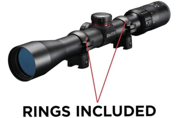 Image of Simmons 22 MAG Rimfire Rifle Scope, 3-9x32mm, 1 inch Tube, Second Focal Plane, Truplex Reticle, Black w/ Rings, 511039, EDEMO8