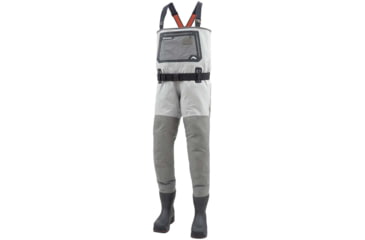 Image of Simms Fishing Products 2021 G3 Guide Waders, Bootfoot, Felt Sole - Men's, Cinder, Medium, g3-gu-bootfoot-f-sole