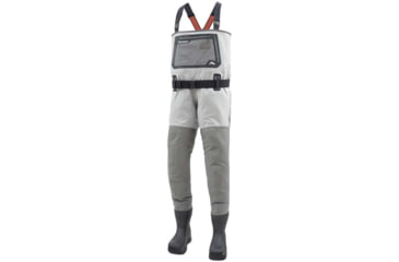 Image of Simms Fishing Products 2021 G3 Guide Waders, Bootfoot, Vibram Sole - Men's, Cinder, Small, vibram-s-bootfoot-waders