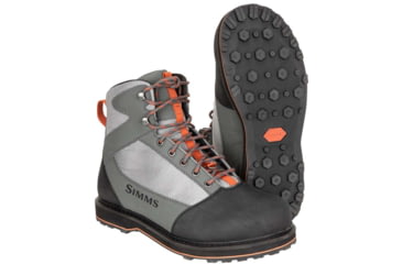 Image of Simms Fishing Products Tributary Wading Boot, Rubber Soles - Kid's, Striker Grey, Small, kids-wading-boot-rubber