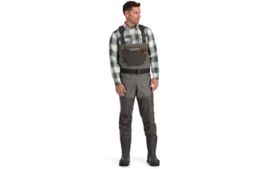Image of Simms Fishing Products G3 Guide Waders, Bootfoot, Vibram Sole - Men's, Gunmetal, Small, 08 US, Regular, 13595-042-2008