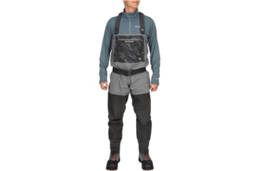 Image of Simms Fishing Products Guide Classic Wader Stockingfoot - Men's, Carbon, Small, 7-8, Regular, 13360-003-2007