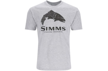 Image of Simms Fishing Products Wood Trout Fill T-Shirt - Men's, Brown Heather, Small, 13437-900-20