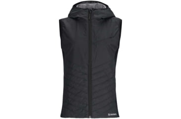 Image of Simms Fishing Products Fall Run Hybrid Hooded Vest - Women's, Black, Small, 13824-001-10