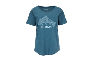 Image of Simms Fishing Products Ws Floral Trout T-Shirt 623C92DF, womens-floral-trout-tee