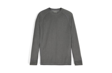 Image of Simmsfishing Mens Strata 160 LS Baselayer Crew, Dark Grey Heather, M, 14226-689-30