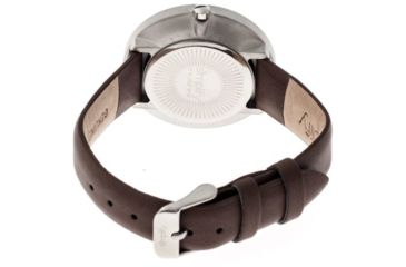 Image of Simplify 2601 The 2600 Watch 40mm, Brown Leather Band, Silver Case, White Face SIM2601