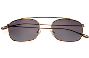 Image of Simplify Collins Sunglasses, Bronze Frame, Black Lens, Polarized, One Size, SSU104-BR