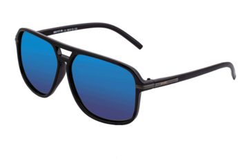 Image of Simplify Reed Polarized Sunglasses - Unisex, Black/Blue, One Size, SSU121-BL