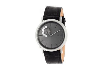 Image of Simplify The 3100 Leather Strap Watch, Silver/Charcoal, Standard SIM3103