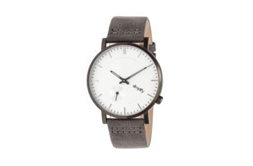 Image of Simplify The 3600 Leather Strap Watch, Grey/Silver, Standard SIM3602