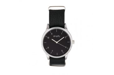 Image of Simplify The 5600 Leather-Band Watch, Black, SIM5602