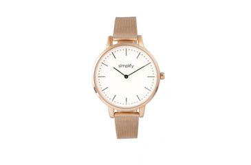 Image of Simplify The 5800 Mesh Bracelet Watch, Rose Gold/Silver, SIM5805