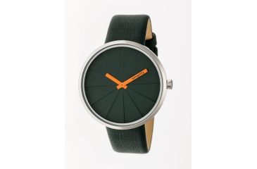 Image of Simplify The 4000 Leather-Band Watch, Forest Green, Standard SIM4002