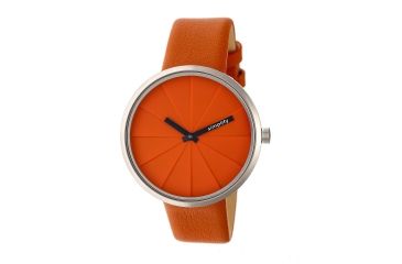 Image of Simplify The 4000 Leather-Band Watch, Orange, Standard SIM4006