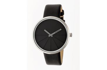 Image of Simplify The 4000 Leather-Band Watch, Black, Standard SIM4007