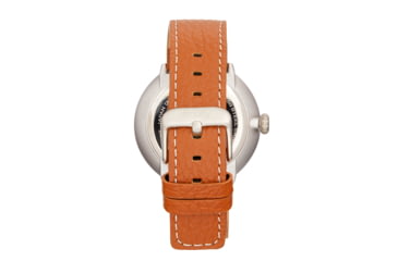 Image of Simplify The 7100 Leather-Band Watch w/Date, Silver/Brown, One Size, SIM7102