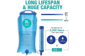 Image of Simpure Gravity Water Filter Bag 3L