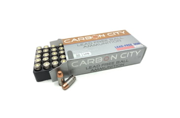 Image of SinterFire Carbon City 9mm Luger 100 Grain Lead-Free Ball Steel Cased Centerfire Pistol Ammo, 50 Rounds, AX9100LFB