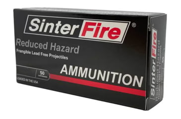 Image of SinterFire Reduced Hazard .40 S&amp;W 125 Grain Frangible Brass Cased Pistol Ammo, 50 Rounds, 856086004636