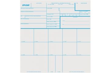 Image of Sirchie - Applicant Record Cards, Standard 8" x 8", 100 ea.