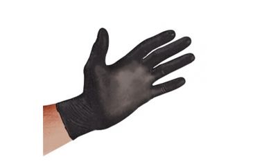 Image of Sirchie - Black Nitrile Powder-free ONYX gloves, medium, 100ea.
