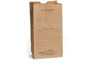 Image of Sirchie - Kraft Evidence Bags, Printed, 5" x 3.125" x 9.875", 100/pack