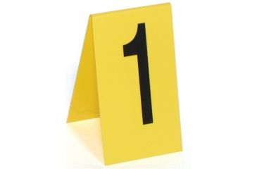 Image of Sirchie - Markers: Photo evidence #1-15, 4.25" x 7.5" x .050 yellow PS, SIRCHIE logo printed Black matte