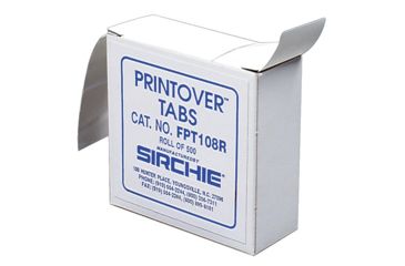 Image of Sirchie - PrintOverâ„¢ Tabs on a Roll, 500ea.