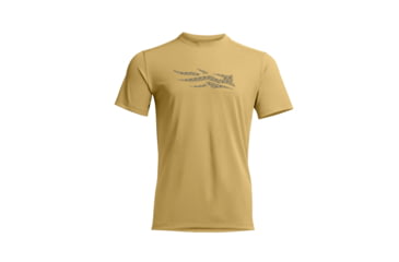 Image of Sitka Gear Icon Scales Tech Tee Straw Yellow L, 600993-SY-L