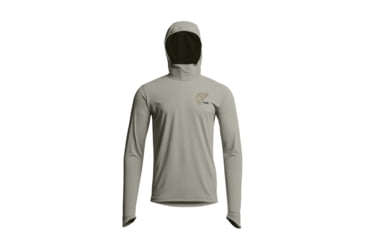 Image of Sitka Gear Radiant Graphic Sun Hoodie Pebble Grey Bass XXL, 600996-PEB03-XXL