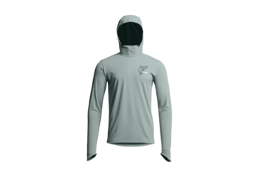 Image of Sitka Gear Radiant Graphic Sun Hoodie Surf Blue Walleye L, 600996-SF02-L