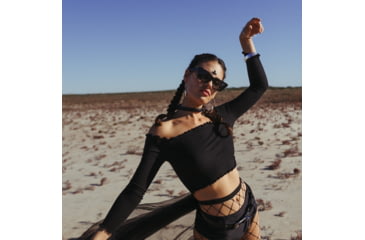 Image of Sito Wonderland Sunglasses, Black Frame, Iron Grey Polarized Lens, SIWND001P