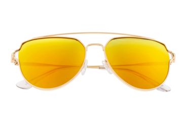 Image of Sixty One Sunglasses Nudge Polarized Sunglasses - Unisex, Gold/Yellow, One Size, SIXS106GD
