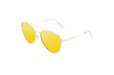Image of Sixty One Sunglasses Nudge Polarized Sunglasses - Unisex, Gold/Yellow, One Size, SIXS106GD