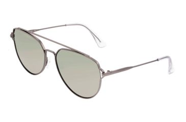 Image of Sixty One Sunglasses Nudge Polarized Sunglasses - Unisex, Gunmetal/Silver, One Size, SIXS106GM