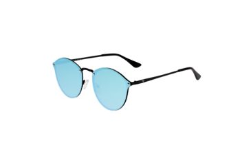 Image of Sixty One Sunglasses Picchu Polarized Sunglasses, Black/Blue, One Size, SIXS143BL