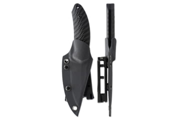 Image of Skallywag Tactical Crows Nest Fixed Blade Knife, 3.5in, 440c Stainless Steel, Drop Point Blade, G10 Handle, Black, Crows Nest-Black