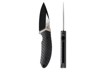 Image of Skallywag Tactical Crows Nest Fixed Blade Knife, 3.5in, 440c Stainless Steel, Drop Point Blade, G10 Handle, Black, Crows Nest-Black
