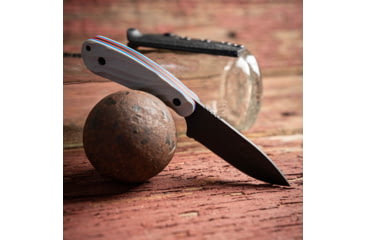Image of Skallywag Tactical Fireside Pro Fixed Blade Knife, 2.75in, Steel 440c, Spear Point, G10 Freedom Handle, Black, Fireside Pro - Freedom