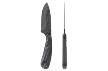 Image of Skallywag Tactical Fireside Pro Fixed Blade Knife, 2.75in, Steel 440c, Spear Point, G10 Obsidian Handle, Black, Fireside Pro - Obsidian