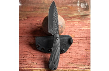 Image of Skallywag Tactical Fireside Pro Fixed Blade Knife, 2.75in, Steel 440c, Spear Point, G10 Obsidian Handle, Black, Fireside Pro - Obsidian